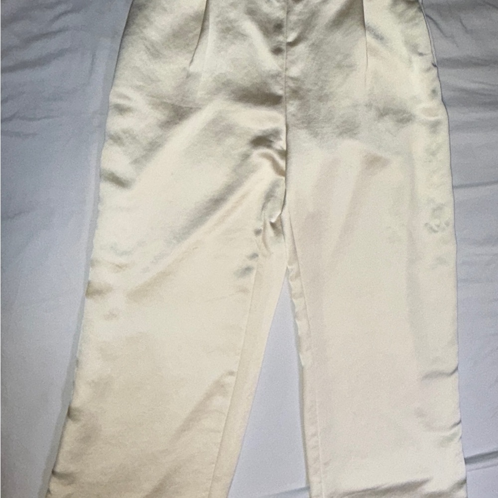 Express Cream Relaxed Fit Trousers